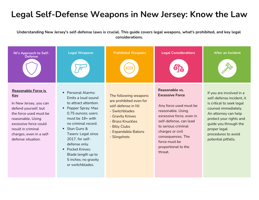 Self-Defense Weapons in New Jersey